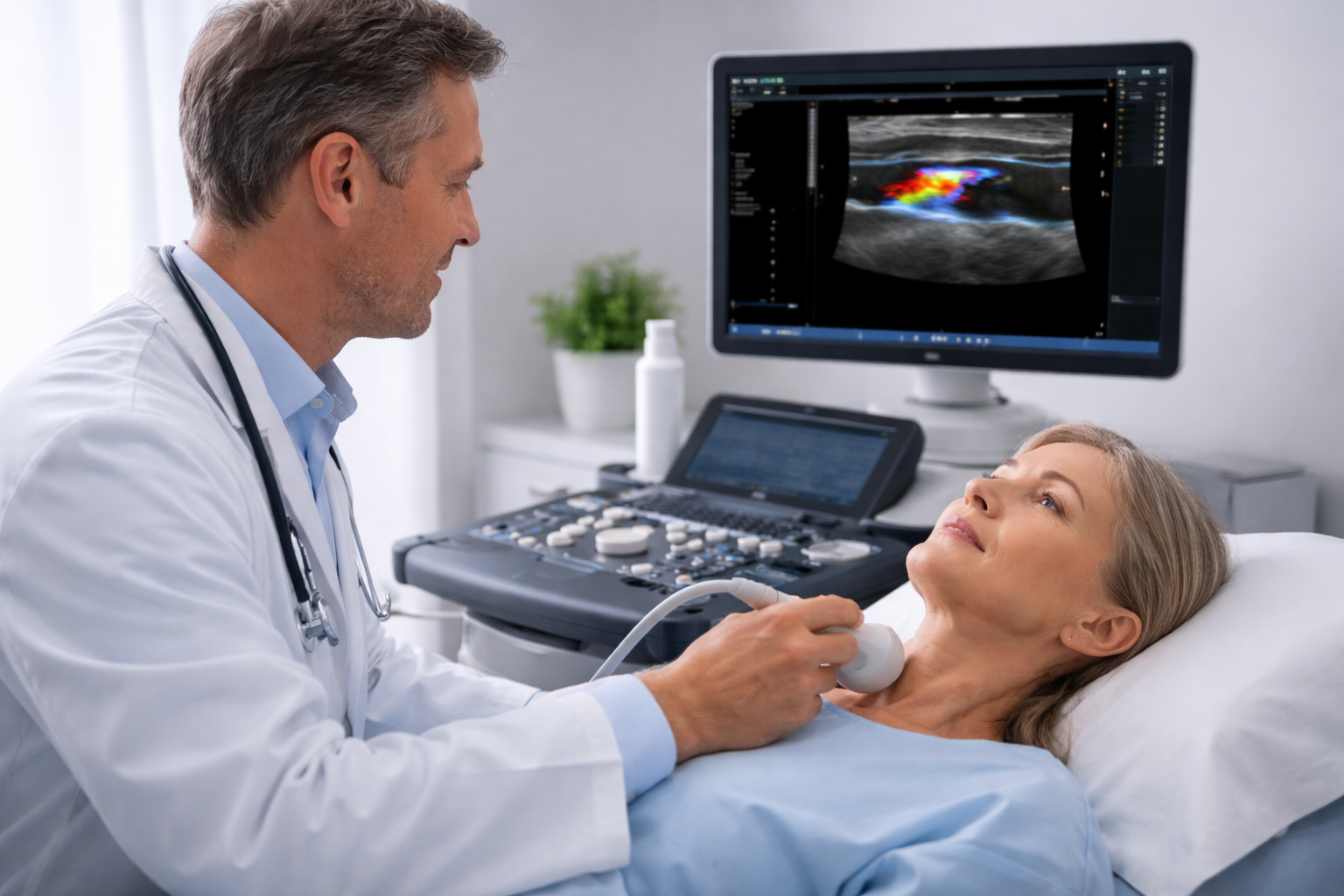 Ultrasonido abdominal a domicilio en Miami - evaluación de hígado, vesícula y riñones